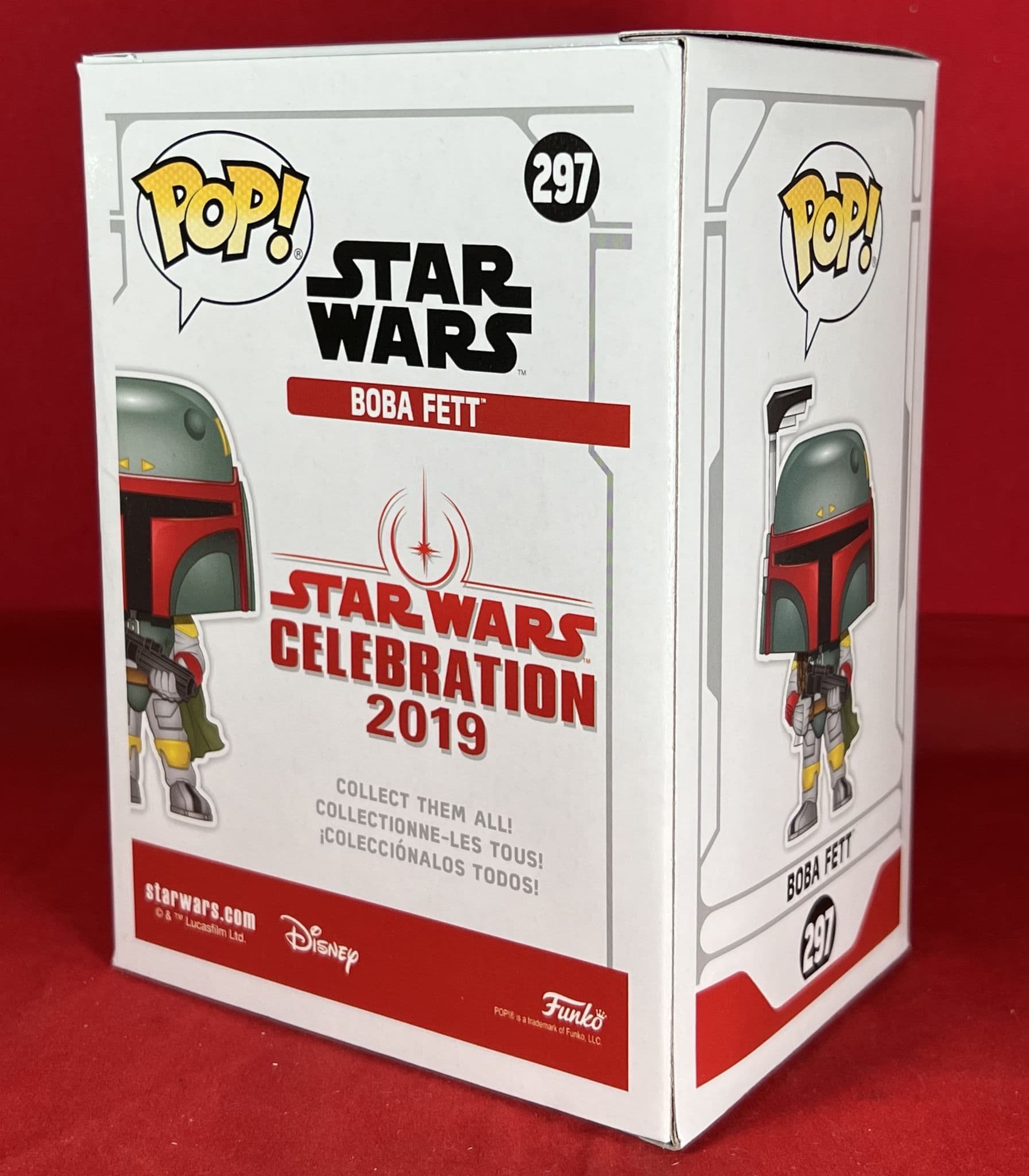 Figurine Funko Pop! N°297 - Star Wars - Boba Fett Chromé Gold