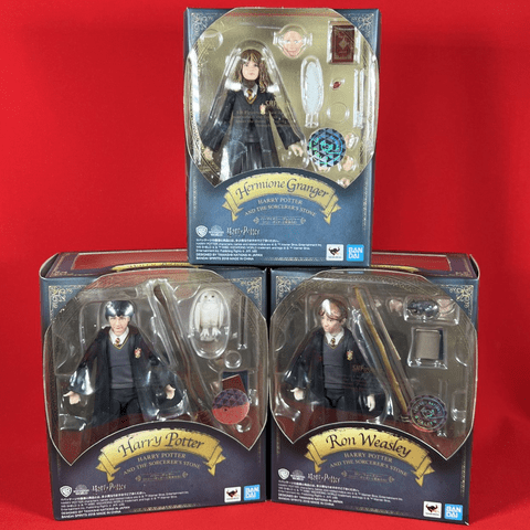 SH Figuarts - Harry Potter and the Sorcerer's Stone: Harry, Hermoine & Ron - Set of 3 - Complete