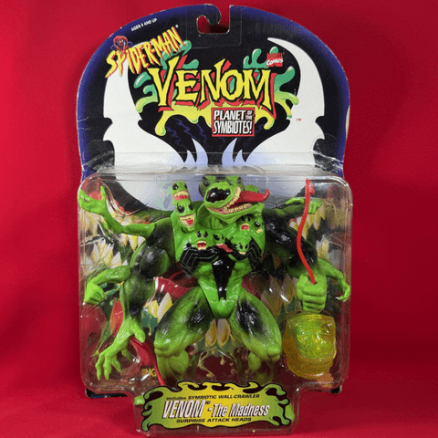 Spider-Man - Venom Planet of the Symbiotes: Venom The Madness (Neon Green) - Sealed on Card!