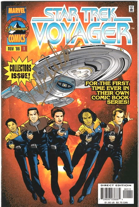 Star Trek Voyager #1 - SIGNED by Robert Beltran (Chakotay)