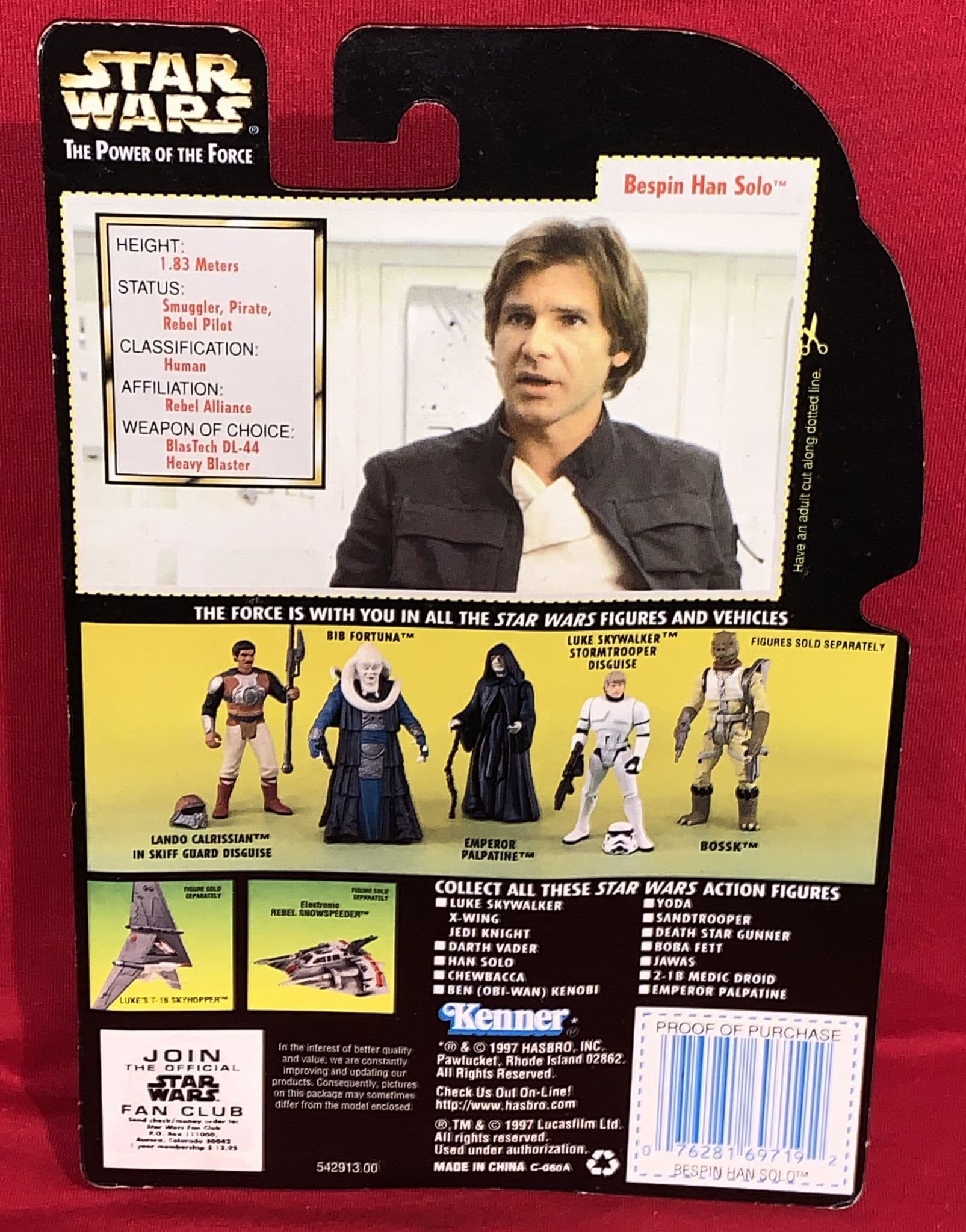 SF・ファンタジー・ホラー Star Wars: Power Force Bespin Han Solo Star Wars Power of the Force Bespin Han Solo - Green Card/Holo