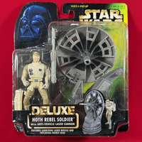 Star Wars Power of the Force: Hoth Rebel Soldier & Anti-Vehicle Laser Cannon - Sealed on Card