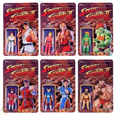Street Fighter II: Set of 6 ReAction Figures