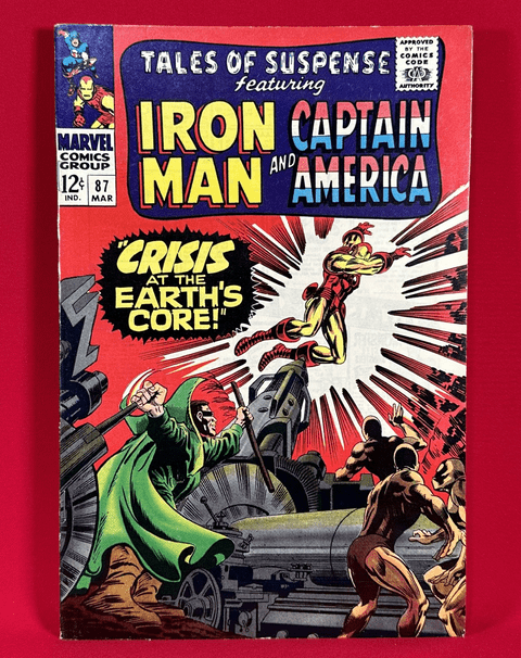 Tales of Suspense #87 Featuring Iron Man & Captain America - Vintage 1967 - Moleman Cover