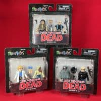 Walking Dead Mini-Mates: Series 4 - Full Set of 6 Mini-Figures - Sealed on Cards