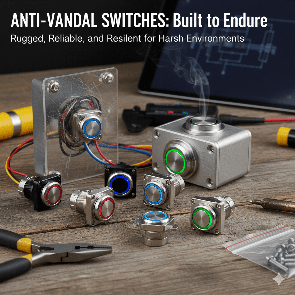 Anti-Vandal Switches: Built to Endure – Rugged, Reliable, and Resilient for Harsh Environments