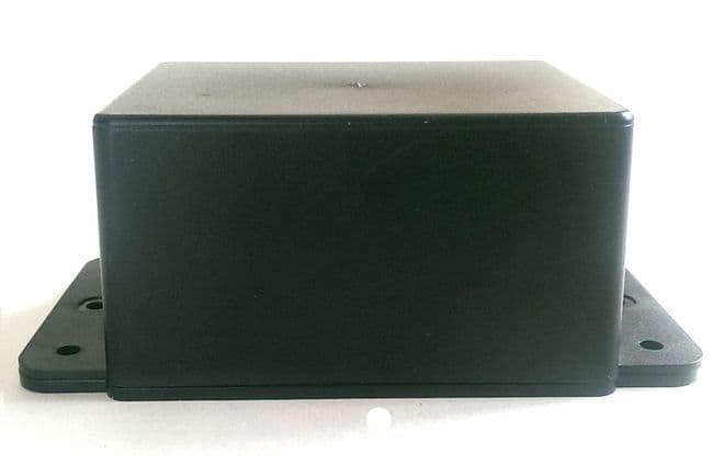 Black ABS Box with Base and Mounting flanges (YN37)