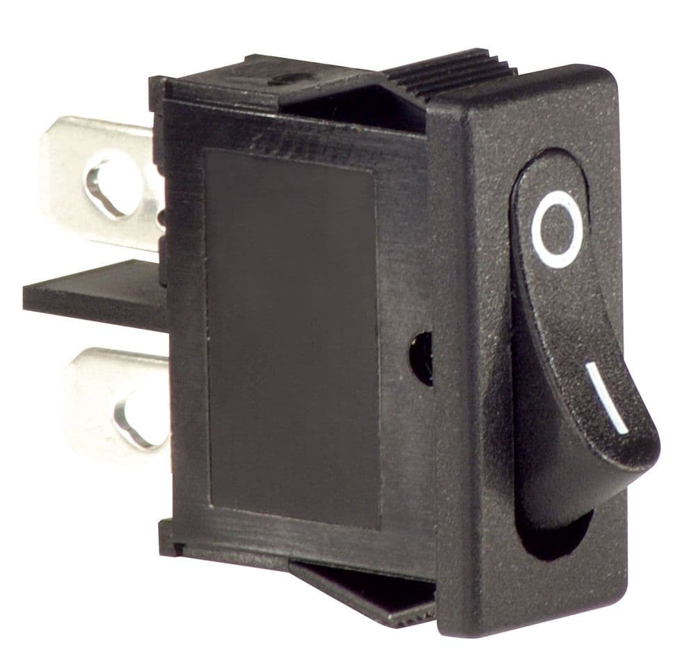 Bla Rocker Switch Black Rocker Switch 6 9mm x 19mm SPST N19CL AB-SL-001