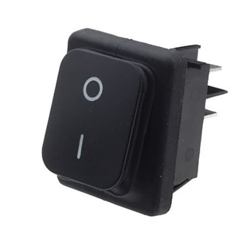 Dust & Splash Proof Rocker Switch DPST On-Off 22mm x 30mm (N37CF) B4MASK52N112100