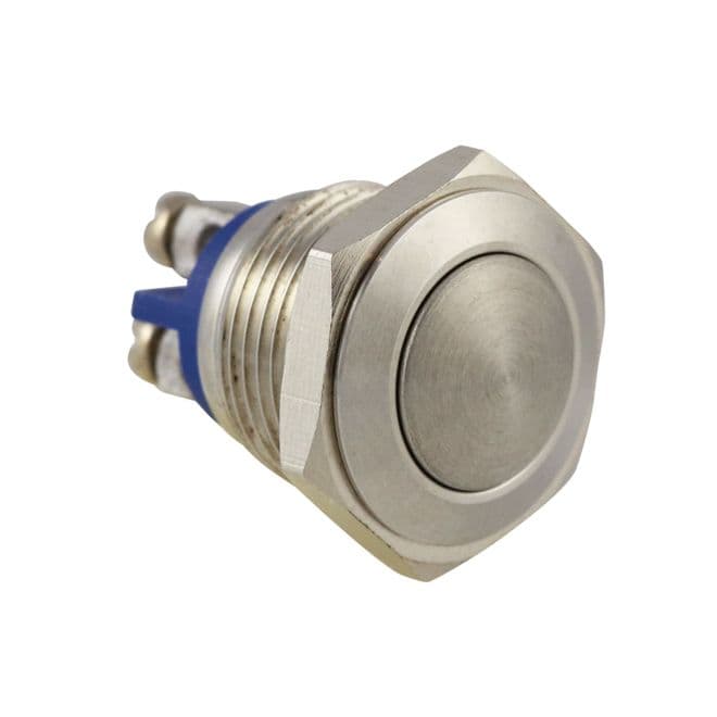 Stainless Steel 16mm IP65 Anti-Vandal Switch, Momentary Action (A46WY) AB-AV-1602