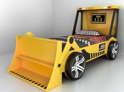 Alfie Yellow Tractor Bed