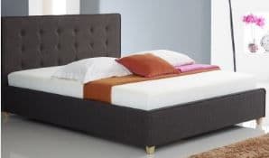 Artisan Ares Fabric Button Bedframe Brown 4'6