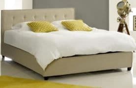 Artisan Ares Fabric Button Bedframe Stone 4'6