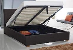 Artisan Athena Fabric Ottoman Charcoal 4'6