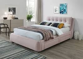 Artisan Auckland Pink 3090 Upholstered 4 Drawer Kingsize 5'0 Bedframe