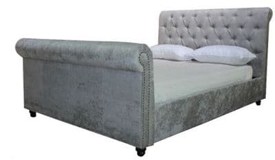 Artisan Silver Double Fabric Bedframe
