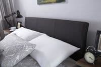 Ascot Black Faux Leather Ottoman Double 4ft6 Bedframe