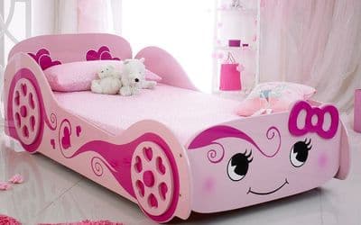 Children's Pink Love Bedframe