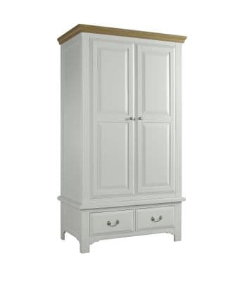 Crowther Eden Grey & Oak 2 Door 2 Drawer Wardrobe