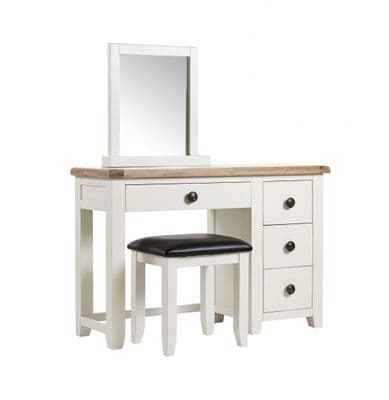 Crowther Maine Cream & Oak Dressing Table Set