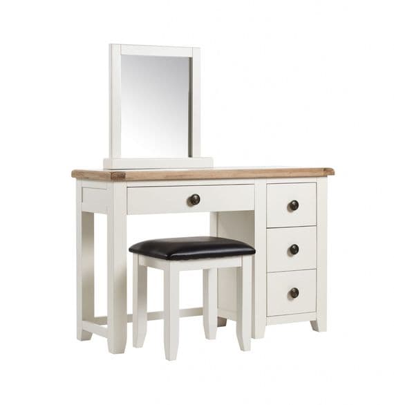 Crowther Maine Cream & Oak Dressing Table Set