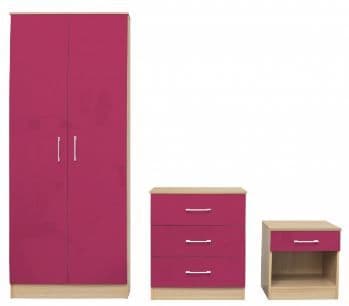 Dakota Pink Bedroom Set