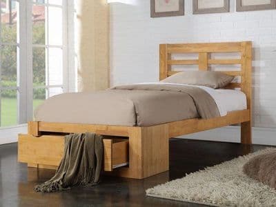 Flintshire Bretton Oak Single 3'0 1 Drawer Bedframe