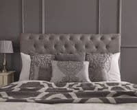 GFW Layla Silver Fabric Side Open Ottoman Double 4ft6 Bedframe