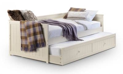 Jessica Stone White Day Bed With Trundle