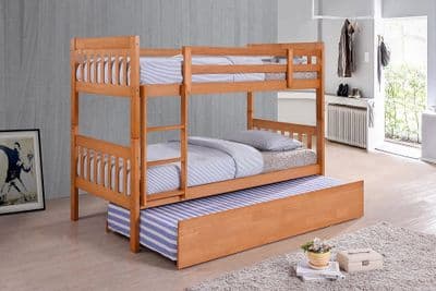 Lydia Maple Wooden Bunk Bed