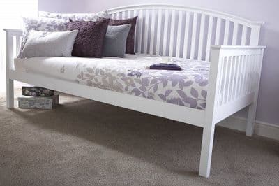 Madrid White Wooden Day Bed
