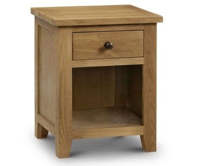 Marlborough Oak 1 Drawer Bedside Cabinet