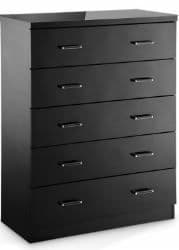 Novello 5 Drawer Chest Black