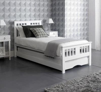 Poppy White Wooden Guest Bed