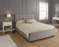 Regal Silver Fabric Double 4ft6 Ottoman Bedframe