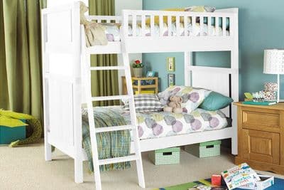 Texas White Wooden Bunk Bed