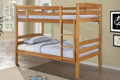 Tripoli Antique Honey Wooden Bunk Bed