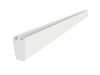 VELUX - EBY W20 2000 - White veneer support trimmer for 18 mm gap, 200cm