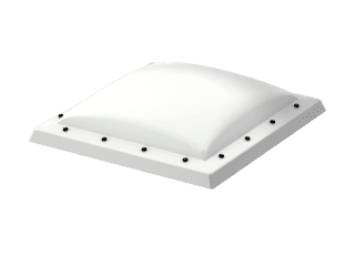 VELUX - ISD 150150 0110 - Opaque PC dome top for FRW, scratch resistant, 0-15 degrees,150x150