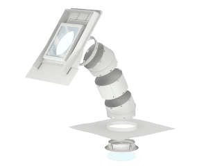 VELUX - TWR 0K14 2010 - 14" rigid sun tunnel, for pitched roofs, tiles, 15-60 degrees