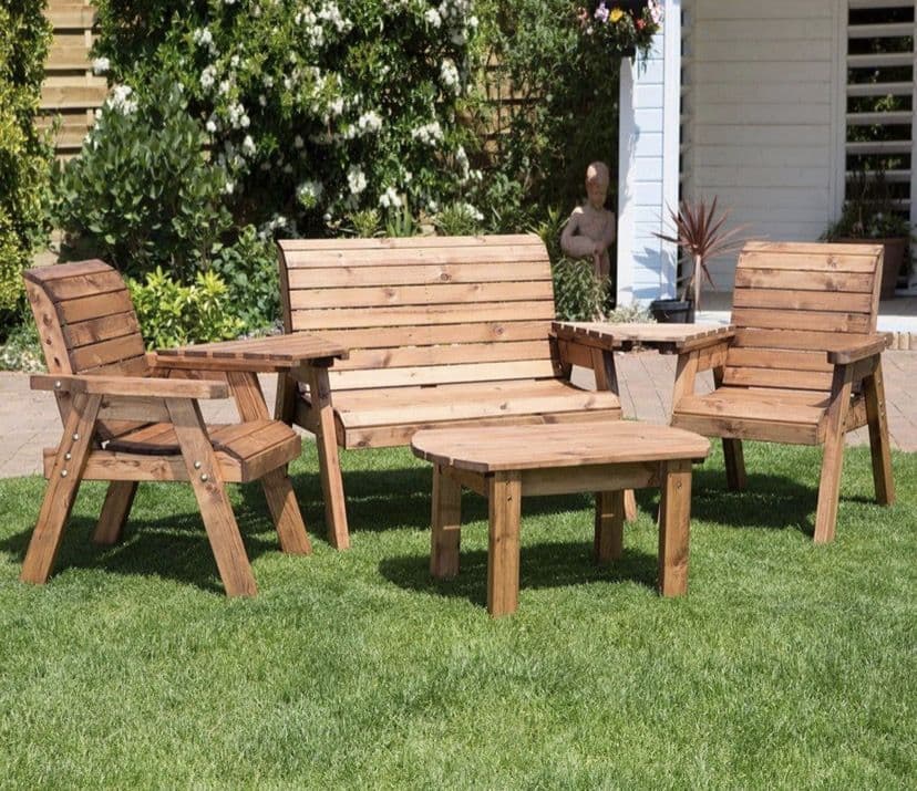 Kent 5 seater Wooden Garden set