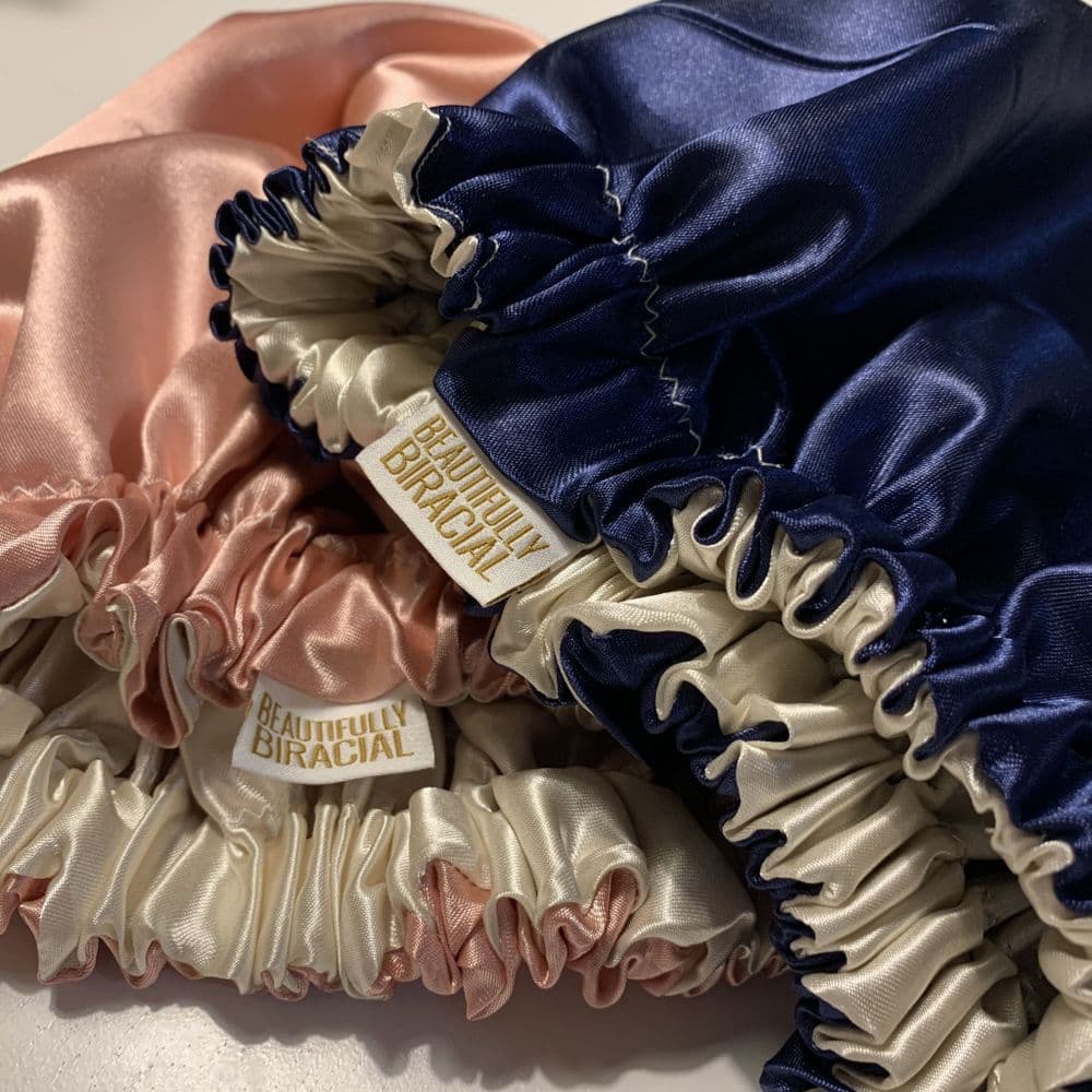 Customisable Double Layer Adult Satin Bonnet