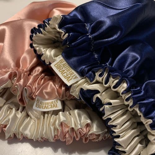 Customisable Double Layer Adult Satin Bonnet