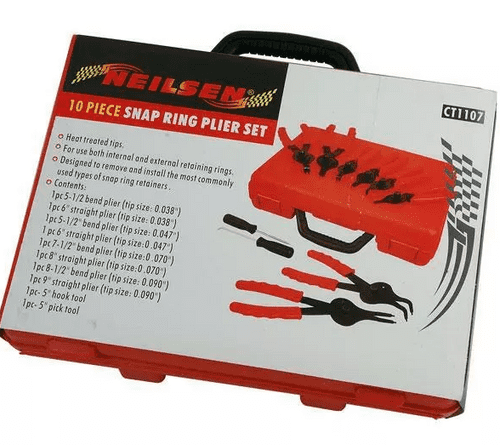 10pc Circlip Ring Pliers Set. Snap Ring Plier Set