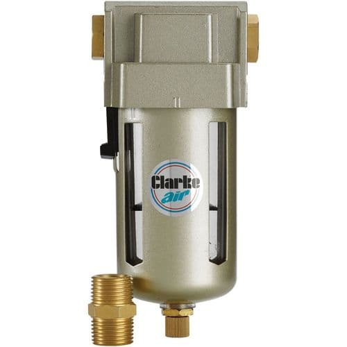 Air Filter 1/2" In-line Automatic Drain Air Filter Clarke CAT169