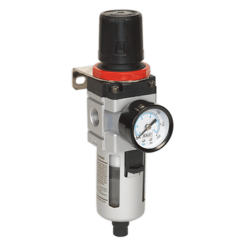 Air Filter/Regulator with Gauge Sealey