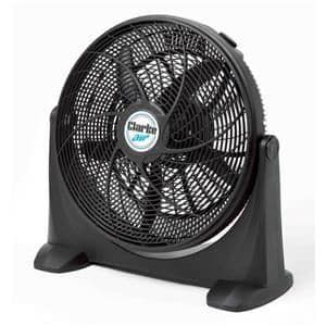 Clarke 20" Black Box Fan High Velocity Air Flow for Domestic or Office Use