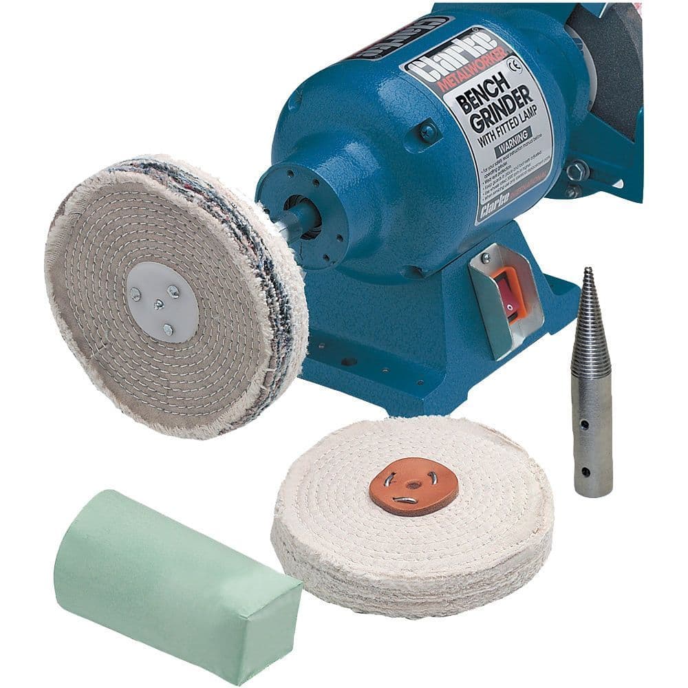 Clarke CBK150C 6" Polishing Kit For Use With Clarke 6 Inch Bench Grinder