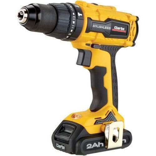 Clarke CON18LIC Combi hammer Drill 18v Brushless With 2 x 2Ah Batteries