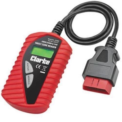 Clarke fault finder EOBD code reader for finding electrical faults on vehicles
